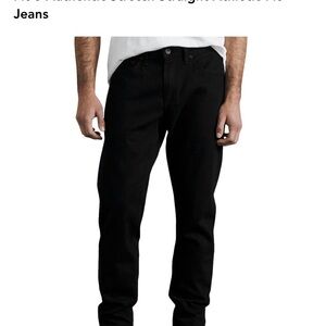 rag & bone Men's Black Slim Straight Jeans